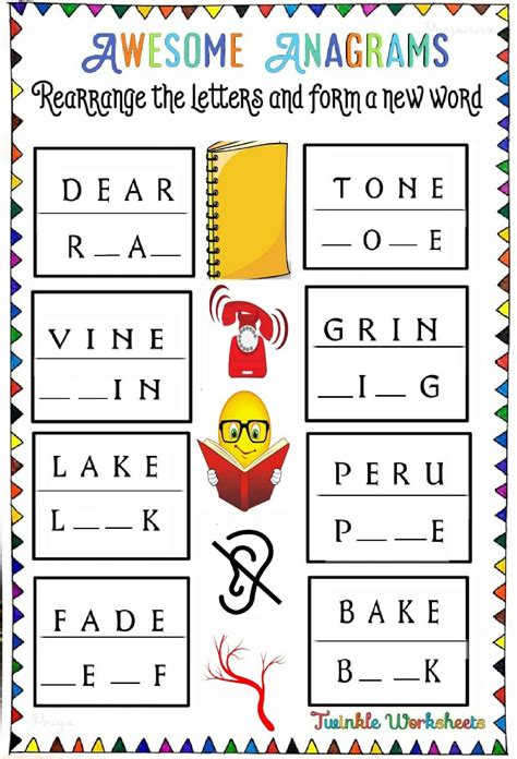 create anagrams from words.